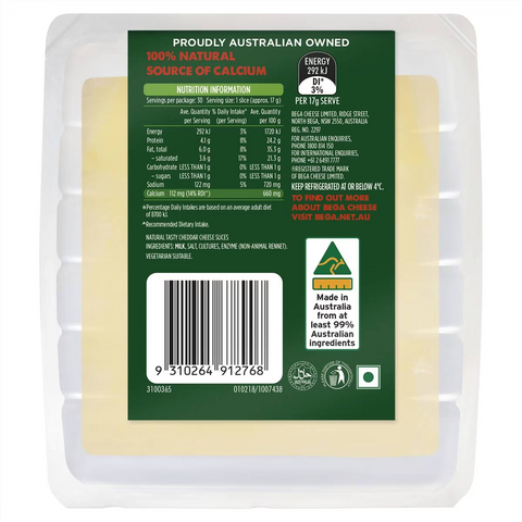 Bega Tasty Cheese Slices 500g