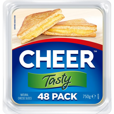 Cheer Cheese Slices Tasty 750g