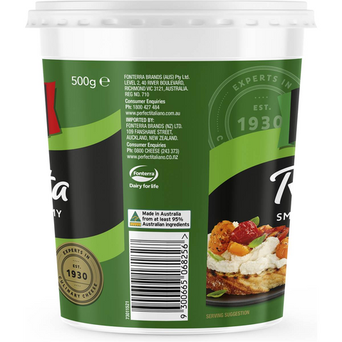 Perfect Italiano Original Smooth Ricotta 500g