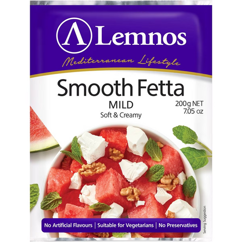 Lemnos Smooth Fetta Cheese 200g