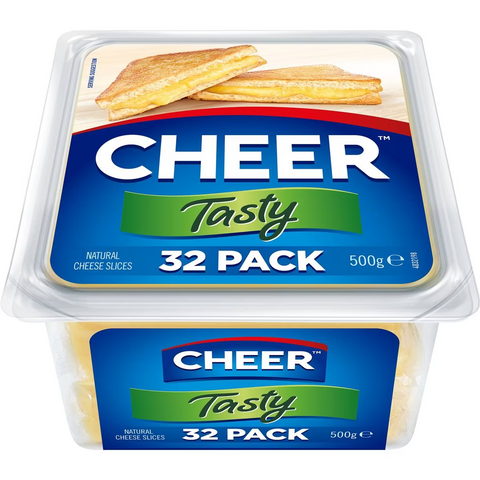 Cheer Cheese Slices Tasty 500g