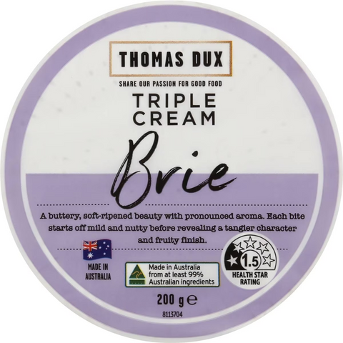 Thomas Dux Triple Cream Brie 200g