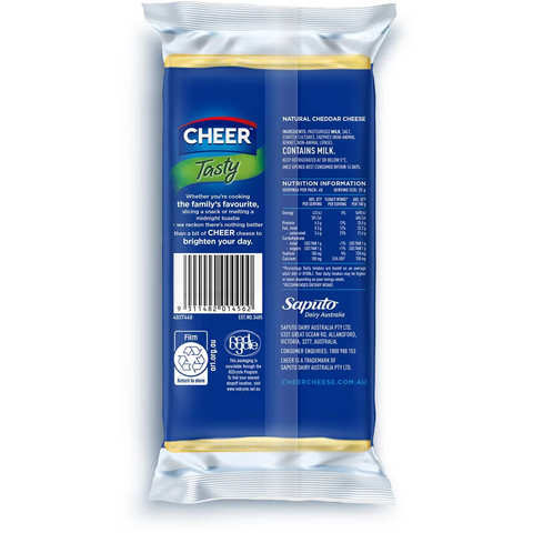 Cheer Cheese Block Tasty 1kg