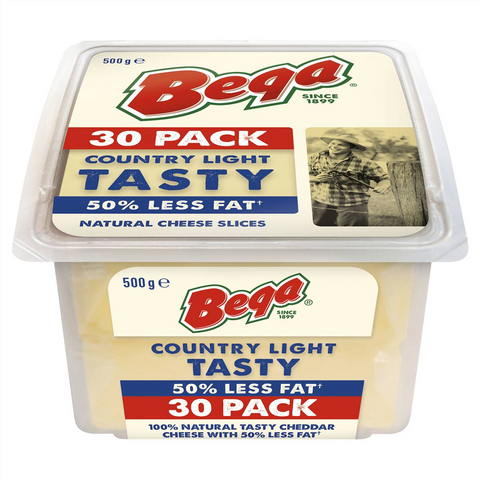 Bega So Light 50% Reduced Fat Cheese Slices 30 Pack