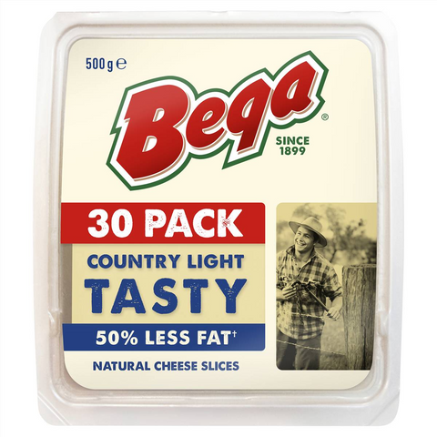 Bega So Light 50% Reduced Fat Cheese Slices 30 Pack