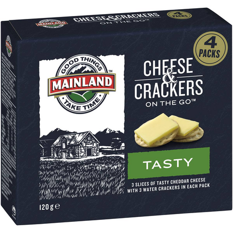 Mainland On The Go Tasty Cheese And Crackers 4 Pack