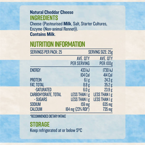 Devondale Tasty Cheese Block 625g