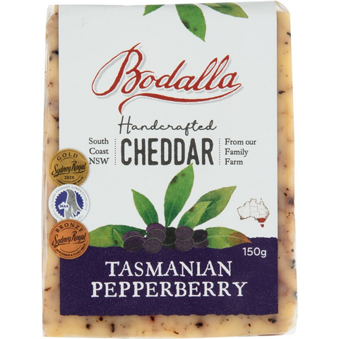 Bodalla Tasmanian Pepperberry Cheddar 150g