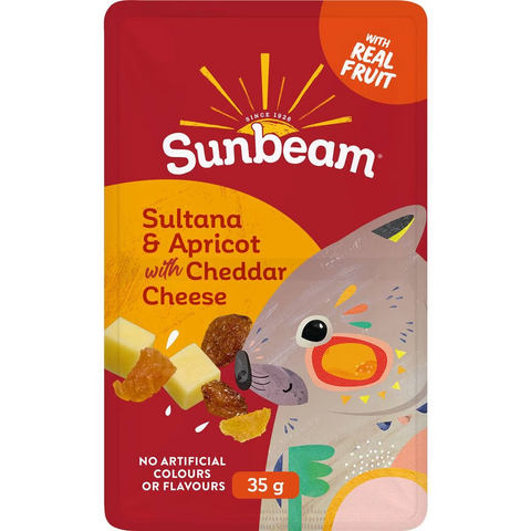 Sunbeam Sultana & Apricot With Cheddar Cheese 35g