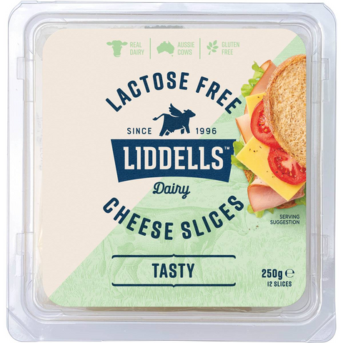 Liddells Tasty Cheese Slices 250g