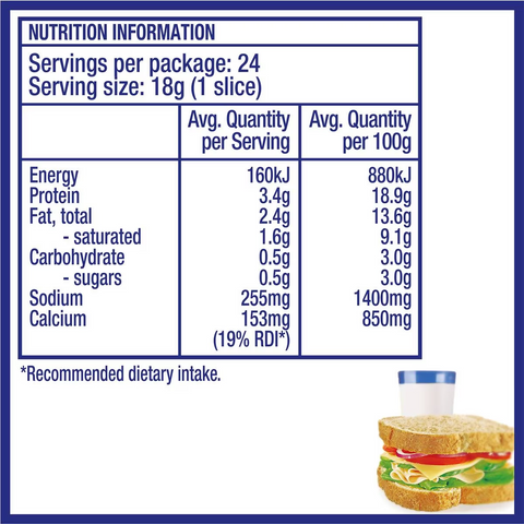 Kraft Singles Light 25% Less Fat 432g