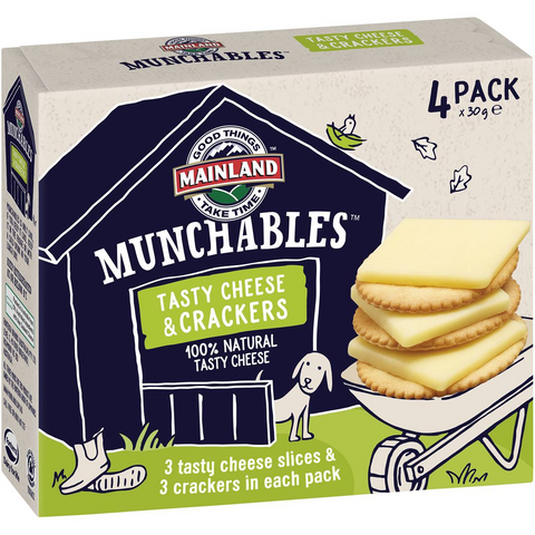 Mainland Munchables Tasty Cheese & Crackers 4 Pack