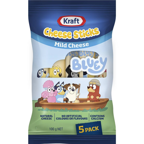 Kraft Bluey Mild Cheese Sticks 5 Pack