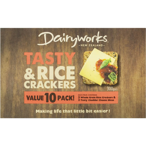 Dairyworks Tasty Cheese & Rice Cracker 10 Pack