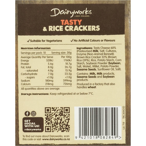 Dairyworks Tasty Cheese & Rice Cracker 10 Pack