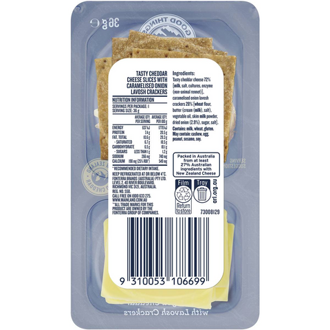 Mainland Cheese & Lavosh Crackers Caramelised Onion 36g