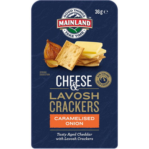 Mainland Cheese & Lavosh Crackers Caramelised Onion 36g