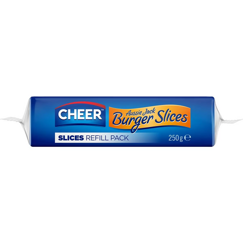 Cheer Aussie Jack Burger Refill Cheese Slices 16 Pack