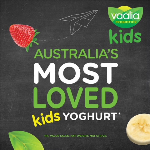 Vaalia Kids Probiotic Yoghurt Pouch Vanilla 140g