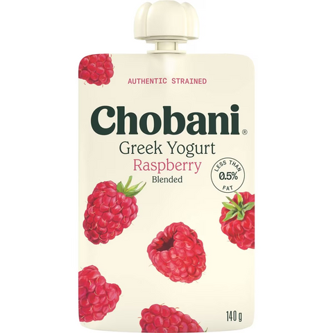 Chobani Raspberry Greek Yogurt Pouch 140g