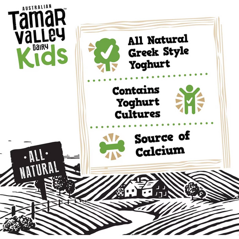 Tamar Valley Dairy Kids Greek Yoghurt Pouch Vanilla 110g