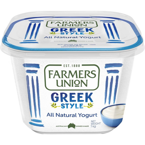 Farmers Union Greek Style Natural Yoghurt 1kg