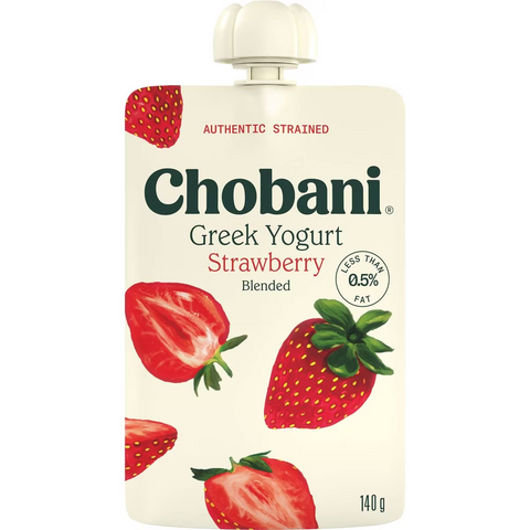 Chobani Strawberry Greek Yogurt Pouch 140g