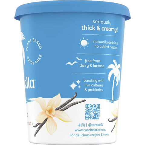 Cocobella Dairy Free Coconut Yoghurt Vanilla 500g