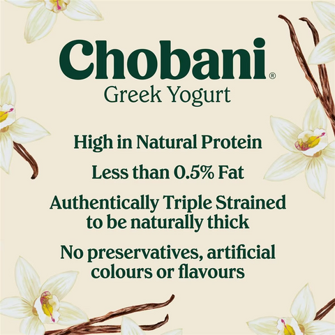 Chobani Vanilla Greek Yogurt Pouch 140g