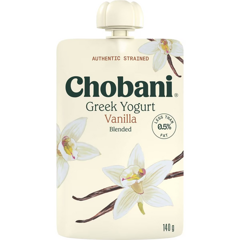 Chobani Vanilla Greek Yogurt Pouch 140g