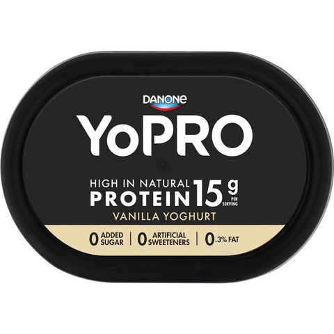 Yopro Danone High Protein Yoghurt No Added Sugar Vanilla 700g