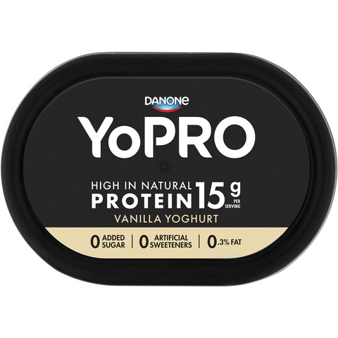 Yopro Danone High Protein Yoghurt No Added Sugar Vanilla 700g