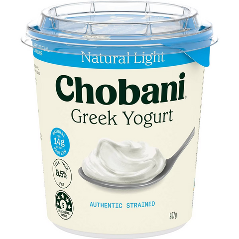 Chobani Greek Yogurt Natural Light Plain 907g