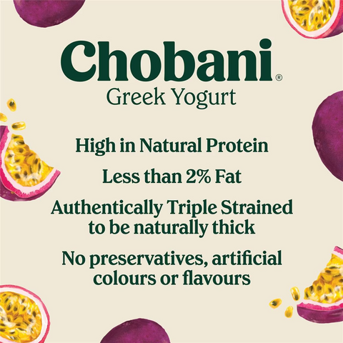 Chobani Greek Yogurt Passion Fruit 160g