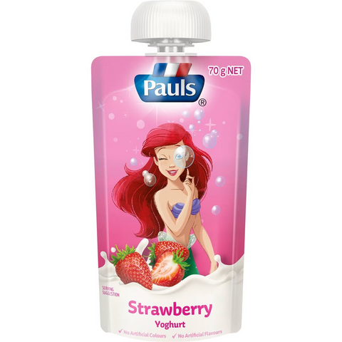 Pauls Kids Yoghurt Pouch Strawberry Princess 70g