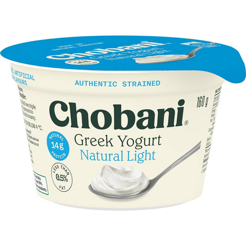 Chobani Greek Yogurt Natural Light 160g