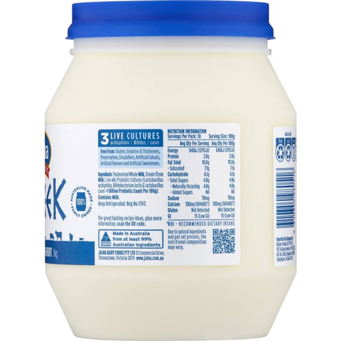 Jalna Greek Yoghurt 1kg