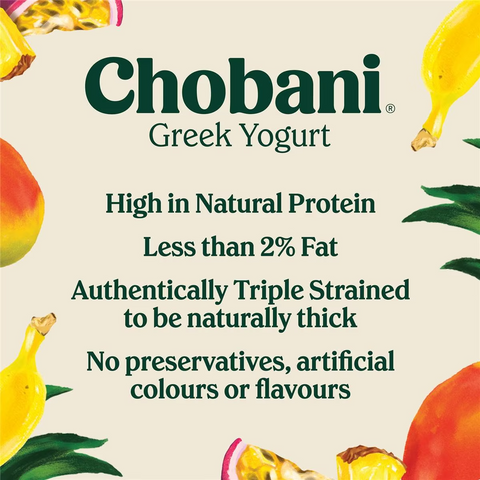 Chobani Greek Yogurt Tropical Fruit 160g