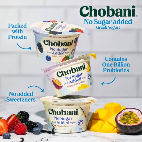 Chobani No Sugar Added Greek Yogurt Mixed Berry 150g