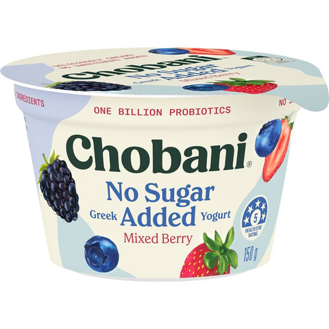 Chobani No Sugar Added Greek Yogurt Mixed Berry 150g