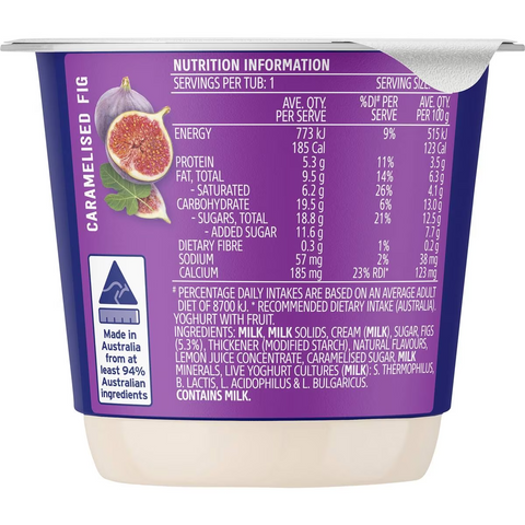 Dairy Farmers Thick & Creamy Caramelised Fig Yoghurt 150g