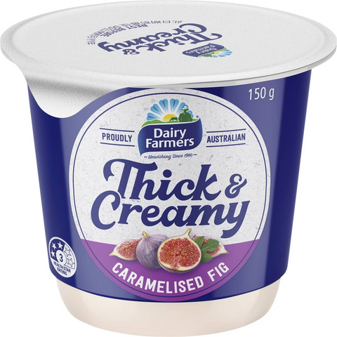 Dairy Farmers Thick & Creamy Caramelised Fig Yoghurt 150g