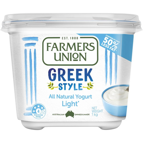 Farmers Union Light Greek Yoghurt 1kg