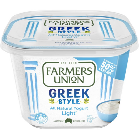 Farmers Union Light Greek Yoghurt 1kg