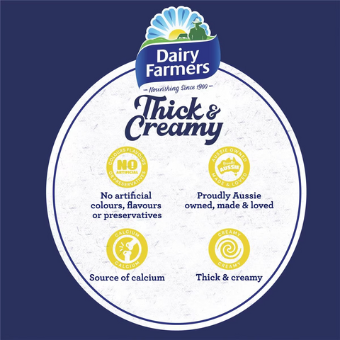 Dairy Farmers Thick & Creamy Lemon Cream Yoghurt 150g