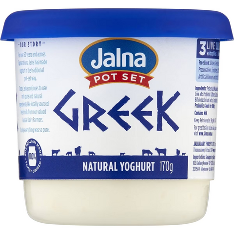 Jalna Natural Greek Yoghurt 170g