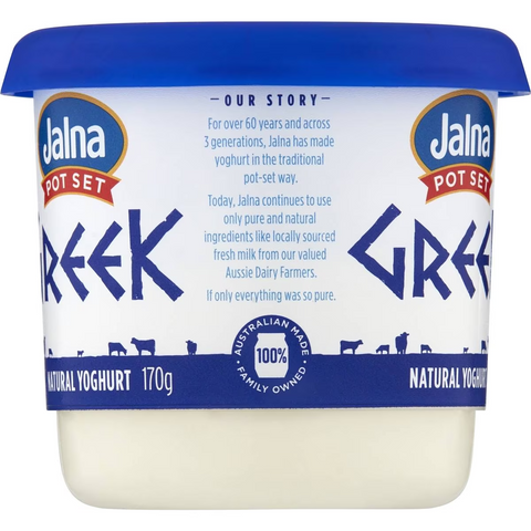 Jalna Natural Greek Yoghurt 170g