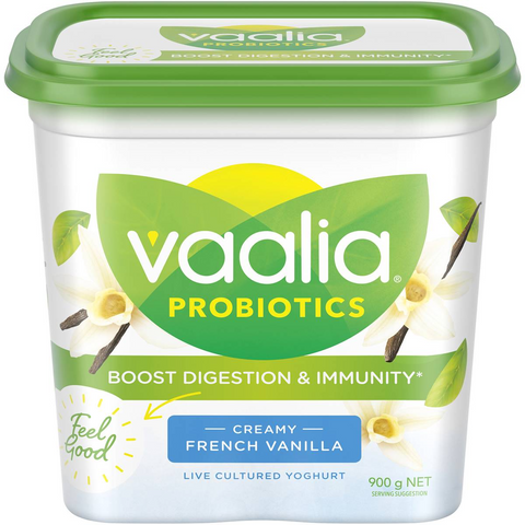 Vaalia Probiotic Yoghurt French Vanilla 900g