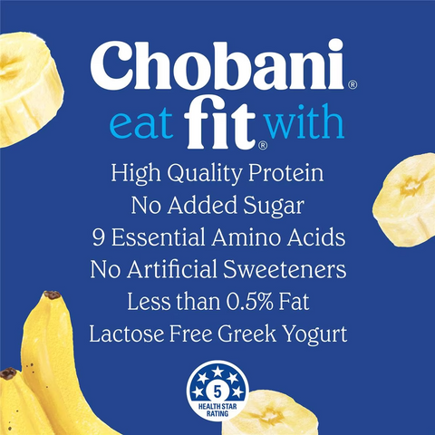 Chobani Fit Banana High Protein Greek Yoghurt Pouch 140g