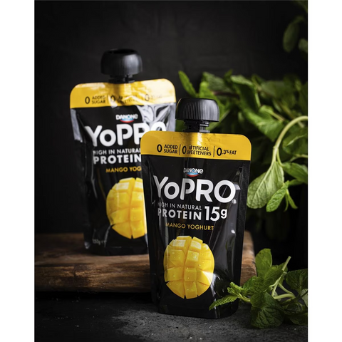 Yopro High Protein Yoghurt Pouch No Added Sugar